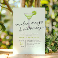 Mules Margs & Matrimony Green Lime Bridal Shower