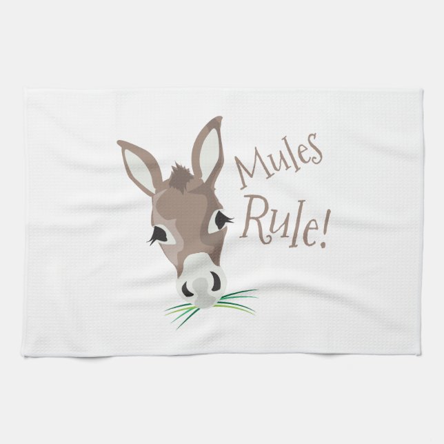 Mules Rule Kitchen Towel (Horizontal)