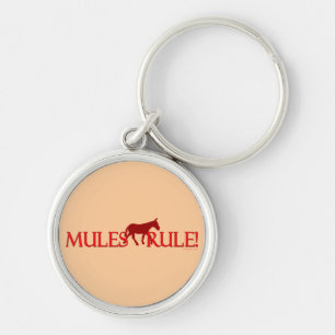 Mules Rule Silhouette Keychain