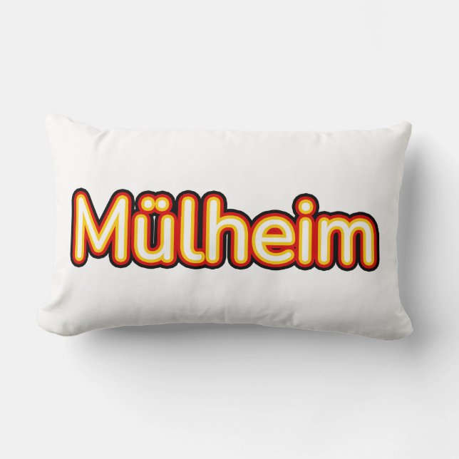 Mülheim Deutschland Germany Lumbar Pillow (Front)