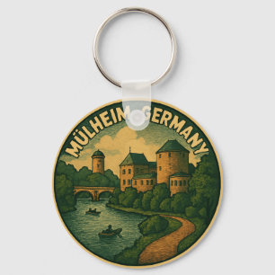 Mülheim Germany Castle Art Keychain