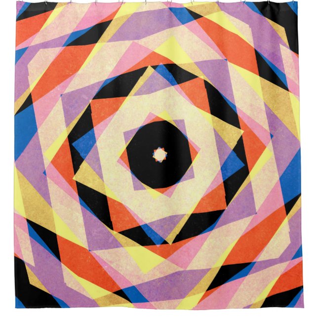 Mulicoloured striped diamond shapes backgroundjagg (Front)