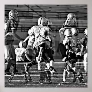 Mulit-exposure Football Poster