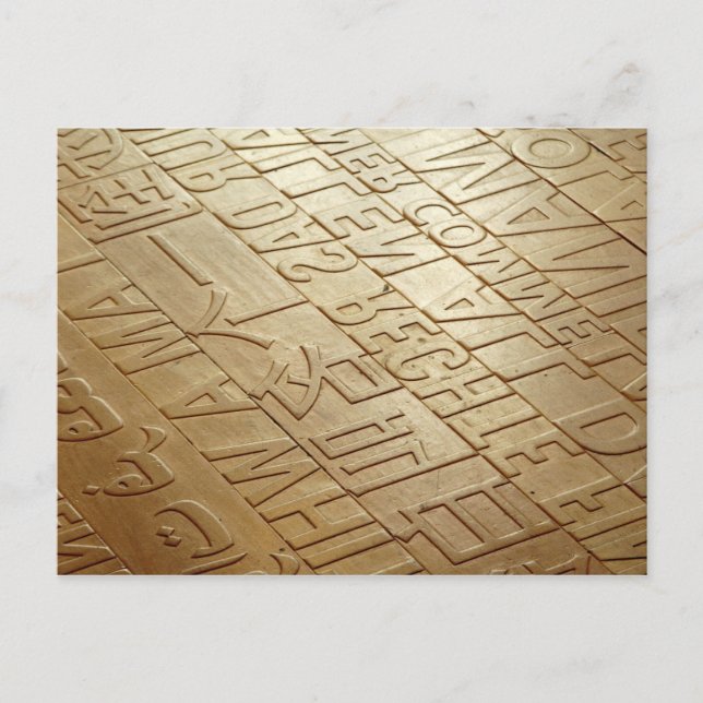 Mulitlingual Floor Postcard (Front)