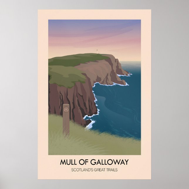 Mull of Galloway Scotlands Great Trails Poster (Front)