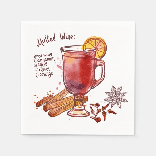 Mulled Wine Napkin (Front)