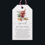 Mulled Wine Recipe Kit Christmas Gift Tags<br><div class="desc">These mulled wine recipe kit Christmas gift tags are the perfect addition to your homemade holiday gifts. The tags can be personalised with your recipe and optional message on the back. Script text is not editable. All of the other text is editable and can be customized to suit your needs....</div>