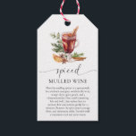 Mulled Wine Recipe Kit Christmas Gift Tags<br><div class="desc">These mulled wine recipe kit Christmas gift tags are the perfect addition to your homemade holiday gifts. The tags can be personalised with your recipe and optional message on the back. Script text is not editable. All of the other text is editable and can be customized to suit your needs....</div>