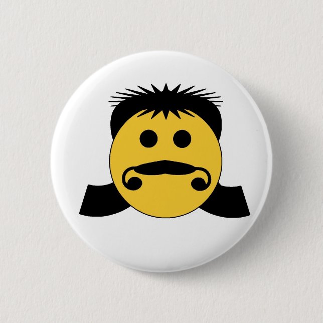 Mullet 2 Inch Round Button (Front)
