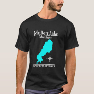 Mullett Lake Michigan Long Sleeve T Shirt