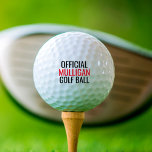Mulligan Funny Golf Balls<br><div class="desc">Funny golf balls makes a unique gift for golfers with a sense of humour.</div>