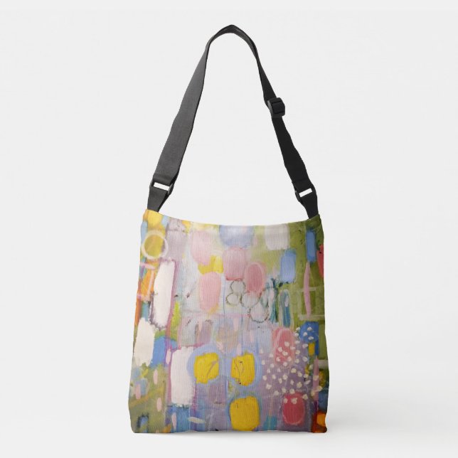 Mult-Colour Abstract Art Design Tote Bag (Front)