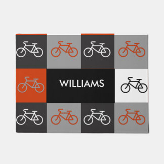 Multi-Bike - Black, White, Red and Grey Doormat