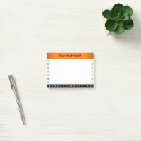 Multi bright spiders orange personalized