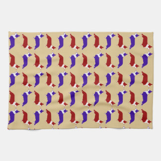 Multi Cardigan Corgi Kitchen Towel
