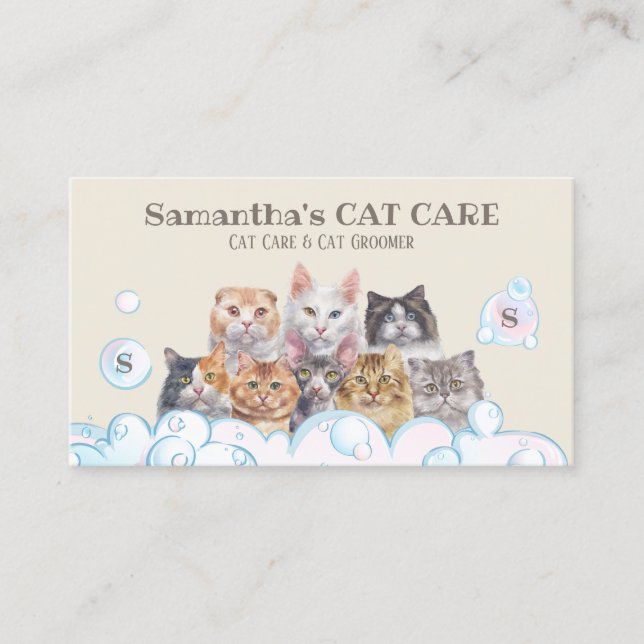 Multi Cat Home Harmony Support Business Card (Front)