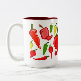 Multi Chili Two-Tone Coffee Mug