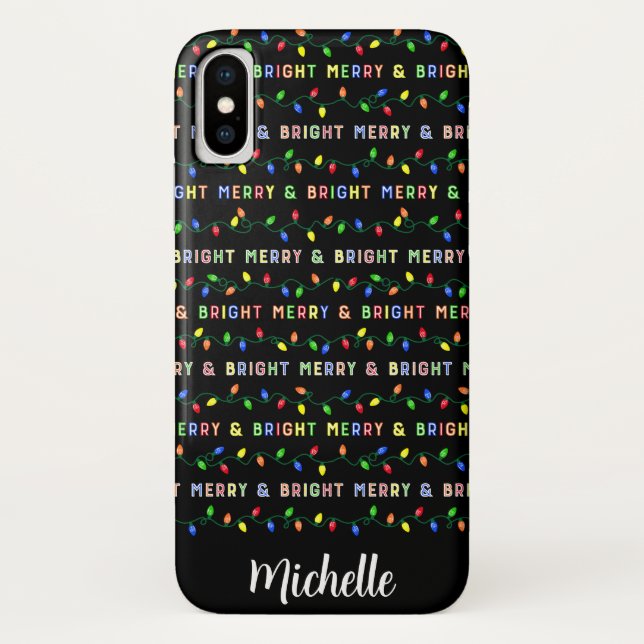 Multi Christmas Lights Case-Mate iPhone Case (Back)