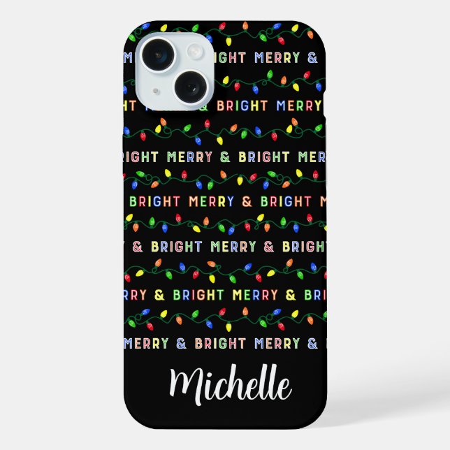 Multi Christmas Lights iPhone Case (Back)