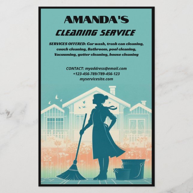 Multi Cleaning Service Flyer (Front)