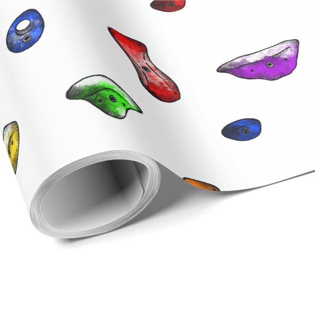 Multi Climbing Holds Wrapping Paper (Roll Corner)