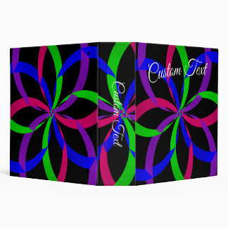 Multi Color Figure 8 Modern Geometric Binder
