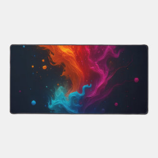multi-color fire carpet desk mat