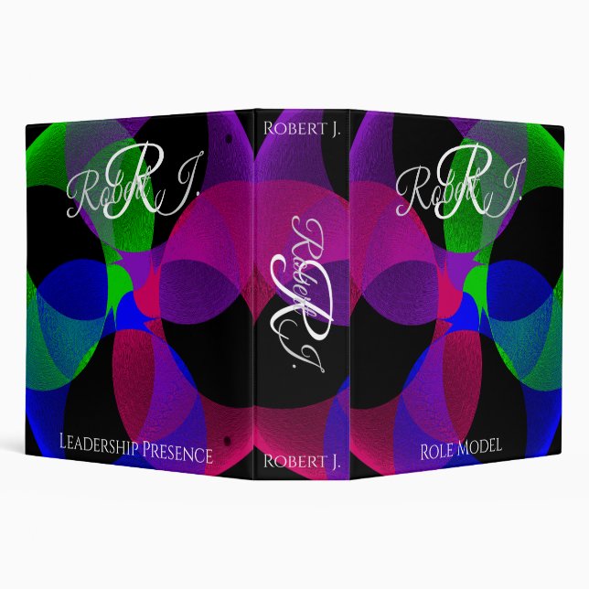 Multi Color Fusion Geometric Virtue Binder (Background)