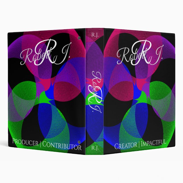 Multi Color Geometric Fusion Binder (Background)