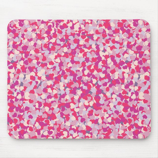 multi Color Heart Confetti2 Mouse Pad (Front)