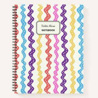 Multi-color lines notebook