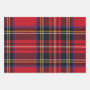Multi Color Plaid Celtic Perfect Christmas Gift Wrapping Paper Sheet