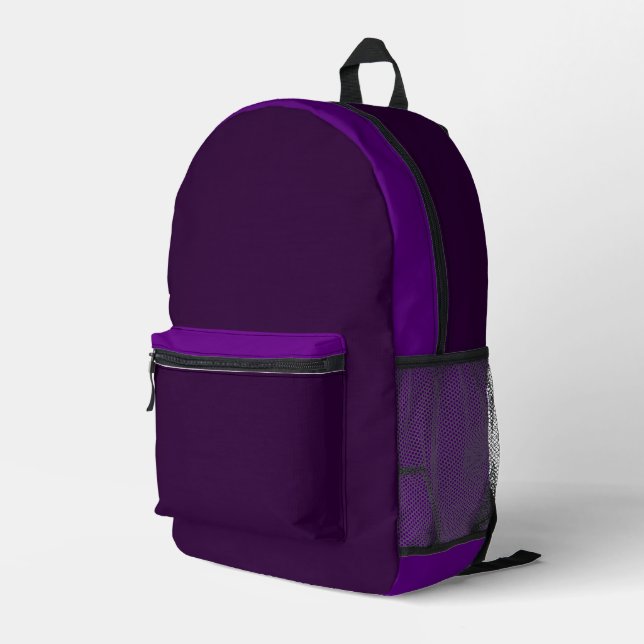 Multi-Color Purple Backpack (Back Corner Right)