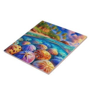 Multi color reef tile