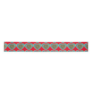 Multi-color Valentine Heart Thunder_Cove Satin Ribbon