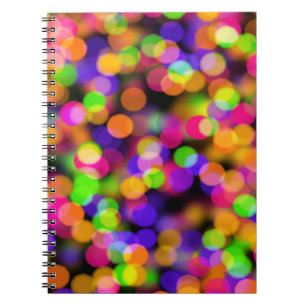 Multi-Colored Bokeh Lights Notebook