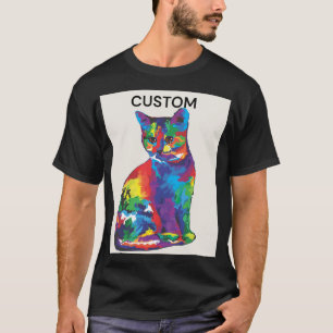 multi-colored cat T-Shirt