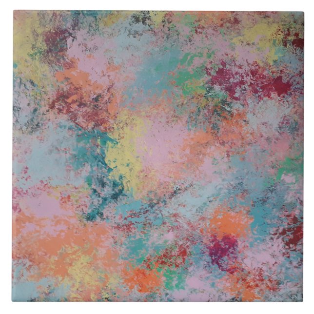 Multi-colored Ceramic Tile (Front)