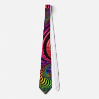 Multi colored fractal tie