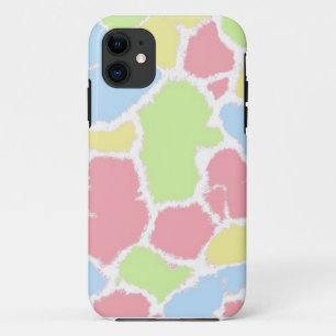 Multi-Colored Giraffe Fur Pattern iPhone 11 Case