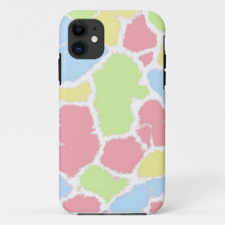 Multi-Colored Giraffe Fur Pattern iPhone 11 Case