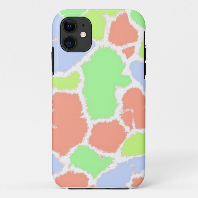 Multi-Colored Giraffe Fur Pattern Case-Mate iPhone Case (Back)
