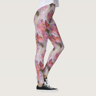 MULTI COLORED IRIS   FLORAL LEGGINGS