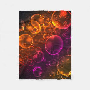 Multi-colored lenses fleece blanket