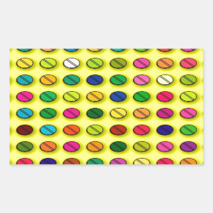 Multi-colored Pills Pattern Sticker