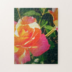 MULTI -COLORED ROSE    JIGSAW PUZZLE