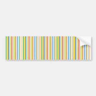 Multi Colored Stripes Bumper Sticker