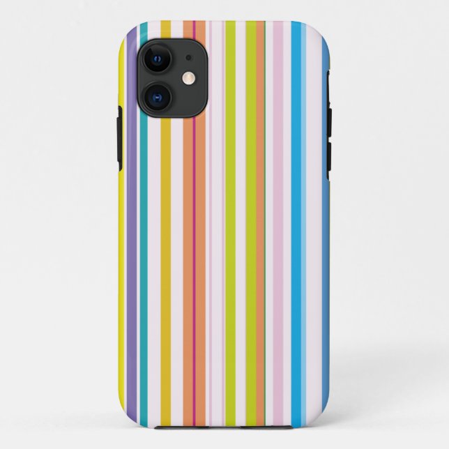 Multi Colored Stripes Case-Mate iPhone Case (Back)