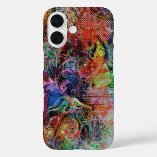 Multi Colored Textures iPhone 16 Case