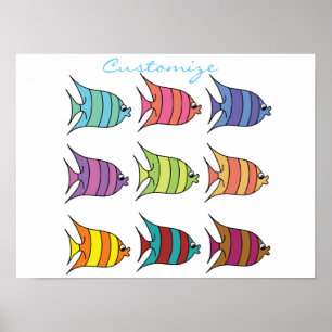 Multi-colored Tropical Fish Thunder_Cove Poster